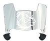 Western Illinois Leathernecks Mini Football Helmet Visor Shield w/ Clips - PICK VISOR & LOGO COLOR