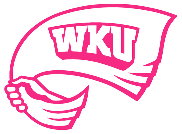 Western Kentucky Hilltoppers HOT PINK Team Logo Premium DieCut Vinyl Decal PICK SIZE