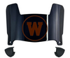 Western Michigan Broncos Mini Football Helmet Visor Shield w/ Clips - PICK VISOR & LOGO COLOR