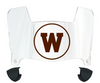 Western Michigan Broncos Mini Football Helmet Visor Shield w/ Clips - PICK VISOR & LOGO COLOR