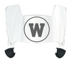 Western Michigan Broncos Mini Football Helmet Visor Shield w/ Clips - PICK VISOR & LOGO COLOR