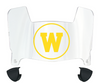 Western Michigan Broncos Mini Football Helmet Visor Shield w/ Clips - PICK VISOR & LOGO COLOR