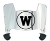 Western Michigan Broncos Mini Football Helmet Visor Shield w/ Clips - PICK VISOR & LOGO COLOR