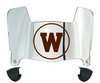 Western Michigan Broncos Mini Football Helmet Visor Shield w/ Clips - PICK VISOR & LOGO COLOR