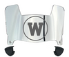 Western Michigan Broncos Mini Football Helmet Visor Shield w/ Clips - PICK VISOR & LOGO COLOR