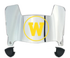 Western Michigan Broncos Mini Football Helmet Visor Shield w/ Clips - PICK VISOR & LOGO COLOR