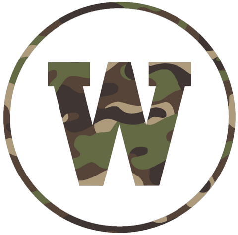 Western Michigan Broncos Woodland Camo Camouflage Team Logo Premium DieCut Vinyl Decal PICK SIZE