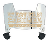Western Carolina Catamounts Mini Football Helmet Visor Shield w/ Clips - PICK VISOR & LOGO COLOR