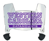 Western Carolina Catamounts Mini Football Helmet Visor Shield w/ Clips - PICK VISOR & LOGO COLOR