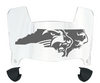 Western Carolina Catamounts Mini Football Helmet Visor Shield w/ Clips - PICK VISOR & LOGO COLOR