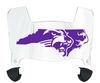 Western Carolina Catamounts Mini Football Helmet Visor Shield w/ Clips - PICK VISOR & LOGO COLOR
