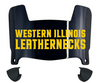 Western Illinois Leathernecks Mini Football Helmet Visor Shield w/ Clips - PICK VISOR & LOGO COLOR