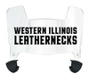 Western Illinois Leathernecks Mini Football Helmet Visor Shield w/ Clips - PICK VISOR & LOGO COLOR