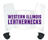 Western Illinois Leathernecks Mini Football Helmet Visor Shield w/ Clips - PICK VISOR & LOGO COLOR
