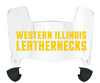 Western Illinois Leathernecks Mini Football Helmet Visor Shield w/ Clips - PICK VISOR & LOGO COLOR