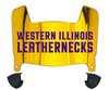 Western Illinois Leathernecks Mini Football Helmet Visor Shield w/ Clips - PICK VISOR & LOGO COLOR