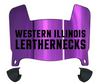 Western Illinois Leathernecks Mini Football Helmet Visor Shield w/ Clips - PICK VISOR & LOGO COLOR