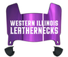 Western Illinois Leathernecks Mini Football Helmet Visor Shield w/ Clips - PICK VISOR & LOGO COLOR