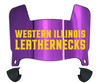 Western Illinois Leathernecks Mini Football Helmet Visor Shield w/ Clips - PICK VISOR & LOGO COLOR