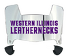 Western Illinois Leathernecks Mini Football Helmet Visor Shield w/ Clips - PICK VISOR & LOGO COLOR