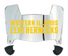 Western Illinois Leathernecks Mini Football Helmet Visor Shield w/ Clips - PICK VISOR & LOGO COLOR