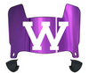 Western Illinois Leathernecks Mini Football Helmet Visor Shield w/ Clips - PICK VISOR & LOGO COLOR