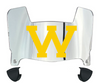 Western Illinois Leathernecks Mini Football Helmet Visor Shield w/ Clips - PICK VISOR & LOGO COLOR