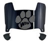 Western Illinois Leathernecks Mini Football Helmet Visor Shield w/ Clips - PICK VISOR & LOGO COLOR