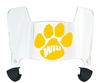 Western Illinois Leathernecks Mini Football Helmet Visor Shield w/ Clips - PICK VISOR & LOGO COLOR
