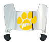 Western Illinois Leathernecks Mini Football Helmet Visor Shield w/ Clips - PICK VISOR & LOGO COLOR