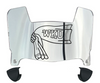 Western Kentucky Hilltoppers Mini Football Helmet Visor Shield w/ Clips - PICK VISOR & LOGO COLOR