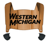 Western Michigan Broncos Mini Football Helmet Visor Shield w/ Clips - PICK VISOR & LOGO COLOR