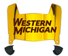 Western Michigan Broncos Mini Football Helmet Visor Shield w/ Clips - PICK VISOR & LOGO COLOR