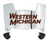Western Michigan Broncos Mini Football Helmet Visor Shield w/ Clips - PICK VISOR & LOGO COLOR