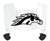 Western Michigan Broncos Mini Football Helmet Visor Shield w/ Clips - PICK VISOR & LOGO COLOR