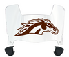 Western Michigan Broncos Mini Football Helmet Visor Shield w/ Clips - PICK VISOR & LOGO COLOR