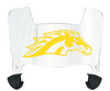 Western Michigan Broncos Mini Football Helmet Visor Shield w/ Clips - PICK VISOR & LOGO COLOR