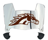 Western Michigan Broncos Mini Football Helmet Visor Shield w/ Clips - PICK VISOR & LOGO COLOR