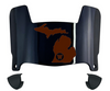 Western Michigan Broncos Mini Football Helmet Visor Shield w/ Clips - PICK VISOR & LOGO COLOR