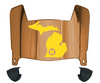 Western Michigan Broncos Mini Football Helmet Visor Shield w/ Clips - PICK VISOR & LOGO COLOR