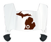 Western Michigan Broncos Mini Football Helmet Visor Shield w/ Clips - PICK VISOR & LOGO COLOR