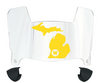 Western Michigan Broncos Mini Football Helmet Visor Shield w/ Clips - PICK VISOR & LOGO COLOR
