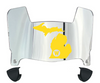 Western Michigan Broncos Mini Football Helmet Visor Shield w/ Clips - PICK VISOR & LOGO COLOR