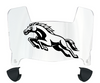 Western Michigan Broncos Mini Football Helmet Visor Shield w/ Clips - PICK VISOR & LOGO COLOR