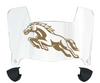 Western Michigan Broncos Mini Football Helmet Visor Shield w/ Clips - PICK VISOR & LOGO COLOR