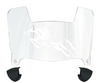 Western Michigan Broncos Mini Football Helmet Visor Shield w/ Clips - PICK VISOR & LOGO COLOR