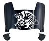 William & Mary Tribe Mini Football Helmet Visor Shield w/ Clips - PICK VISOR & LOGO COLOR