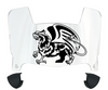 William & Mary Tribe Mini Football Helmet Visor Shield w/ Clips - PICK VISOR & LOGO COLOR