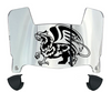 William & Mary Tribe Mini Football Helmet Visor Shield w/ Clips - PICK VISOR & LOGO COLOR