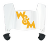 William & Mary Tribe Mini Football Helmet Visor Shield w/ Clips - PICK VISOR & LOGO COLOR